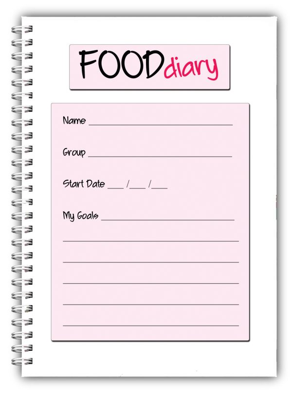 Personalised Diet Diary – Flower Design