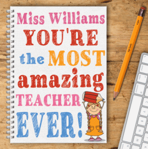 Personalised Notebook – Best Teacher