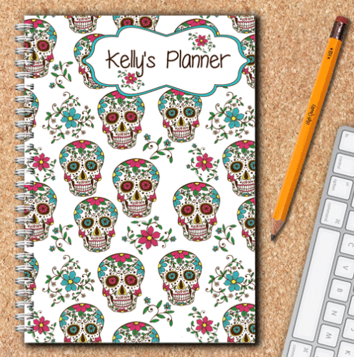 Personalised Daily Planner – Skull Design