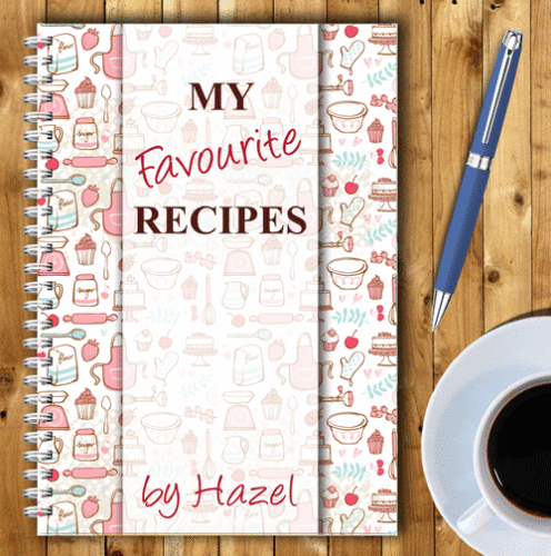 Personalised Recipe Planner – Pink Baking Design