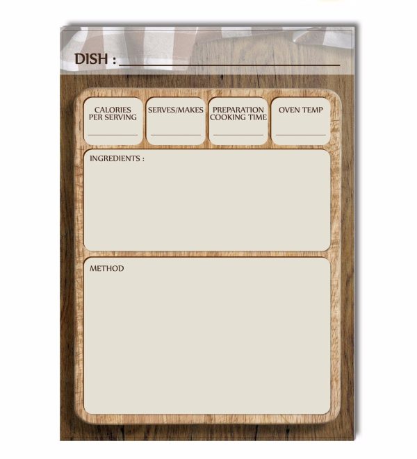 Personalised Recipe Planner – Lt Green Design