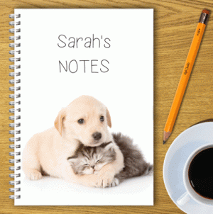 Personalised Notebook – Cat & Dog