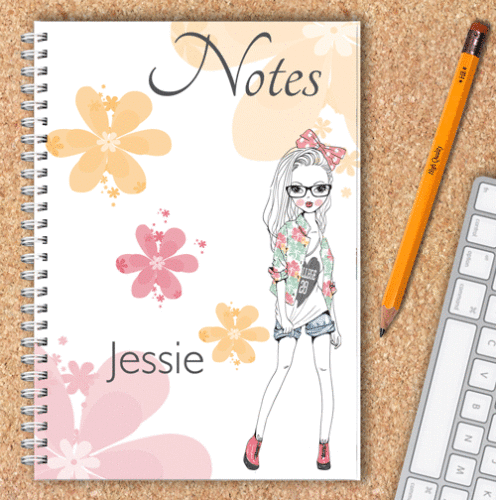 Personalised Notebook – Flower
