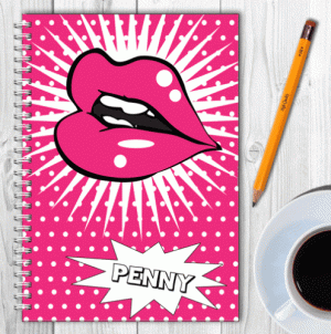 Personalised Notebook – Lips