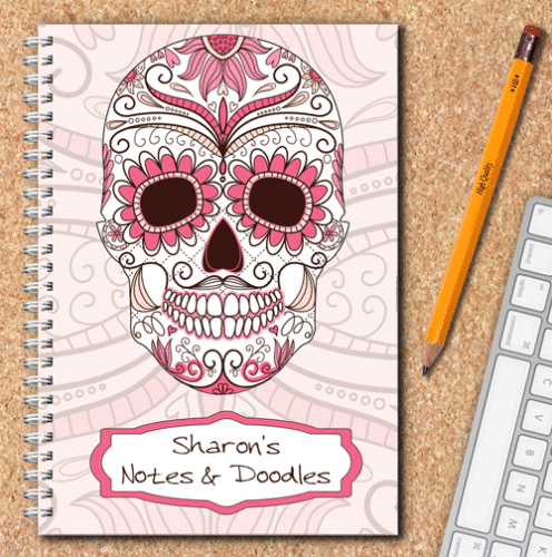 Personalised Notebook – Skull