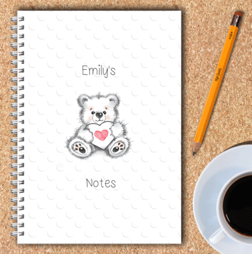 Personalised Notebook – Teddy