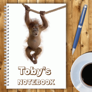 Personalised Notebook – Orangutan