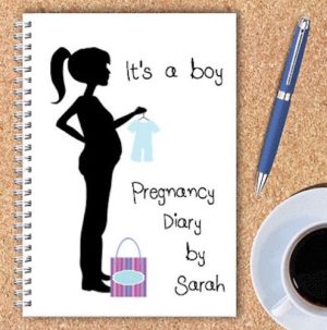 Personalised Pregnancy Diary – Its A Boy