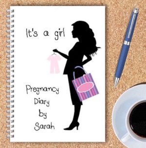 Personalised Pregnancy Diary – Its A Girl
