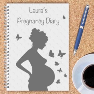 Personalised Pregnancy Diary – Beige Design