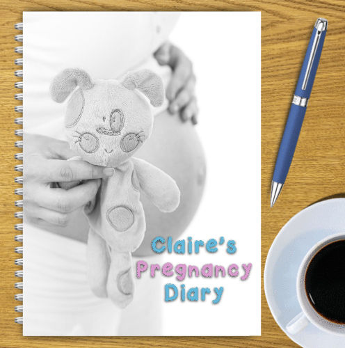 Personalised Pregnancy Diary – Teddy Bear