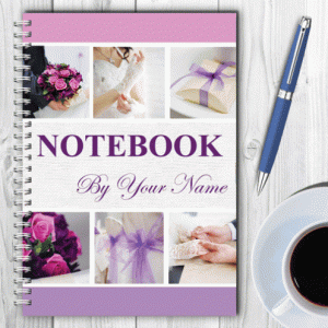 Personalised Notebook – Purple Design