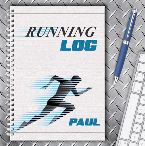 Personalised Running Log – Blue Design