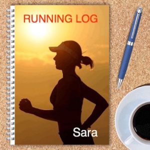 Personalised Running Log – Sunset Design