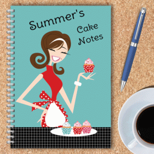 Personalised Notebook – Summer’s Cakes