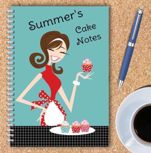 Personalised Notebook – Summer’s Cakes