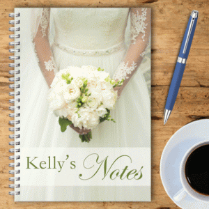 Personalised Notebook – Wedding Flowers