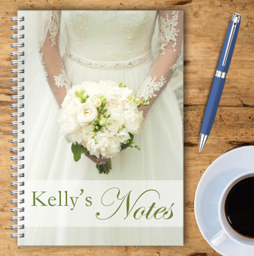 Personalised Notebook – Wedding Flowers
