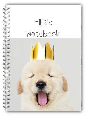 A5 Personalised Labrador Puppy Dog Notes Notebook