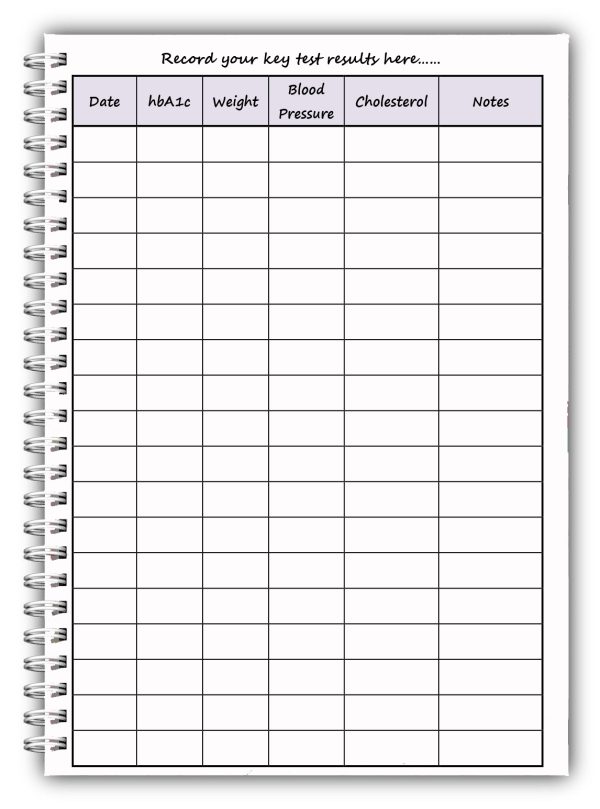 A5 Diabetic Log Book Diary – Racing Cars