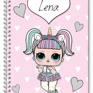 A4 Personalised Lol Doll Notebook