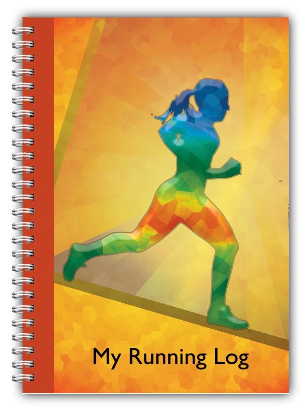 Non Personalised Running Log – Colourful Lady