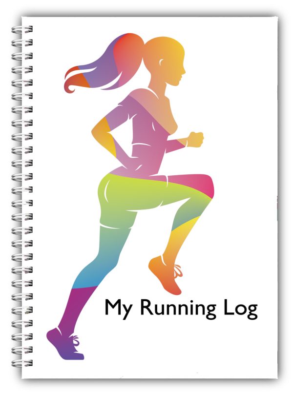 Non Personalised Running Log – Colourful Lady 2