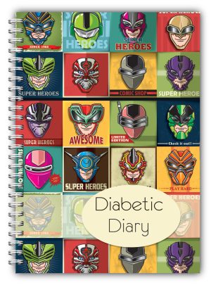 A5 Heros Diabetic Log Book Diary