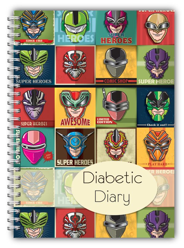 A5 Diabetic Log Book Diary – Heros