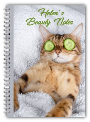 A5 Personalised Beauty Cat Notebook 01