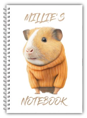 A5 Personalised Guinea Pig Small Pet Notebook 01