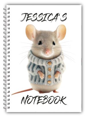 A5 Personalised Mouse Mice Small Pet Notebook 01