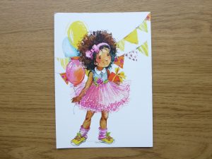 A6 Craft Cards -Girl Child Balloons