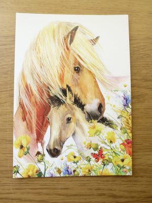 A6 Craft Cards -Horse and Foal