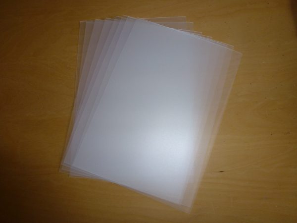8 Sheets A4 Frosted Acetate Plastic 500 Micron Report Binding Cover New
